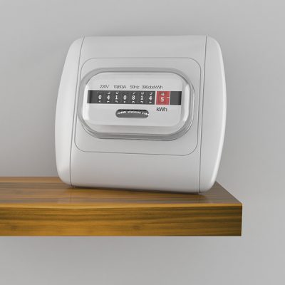 Smart meter on shelf