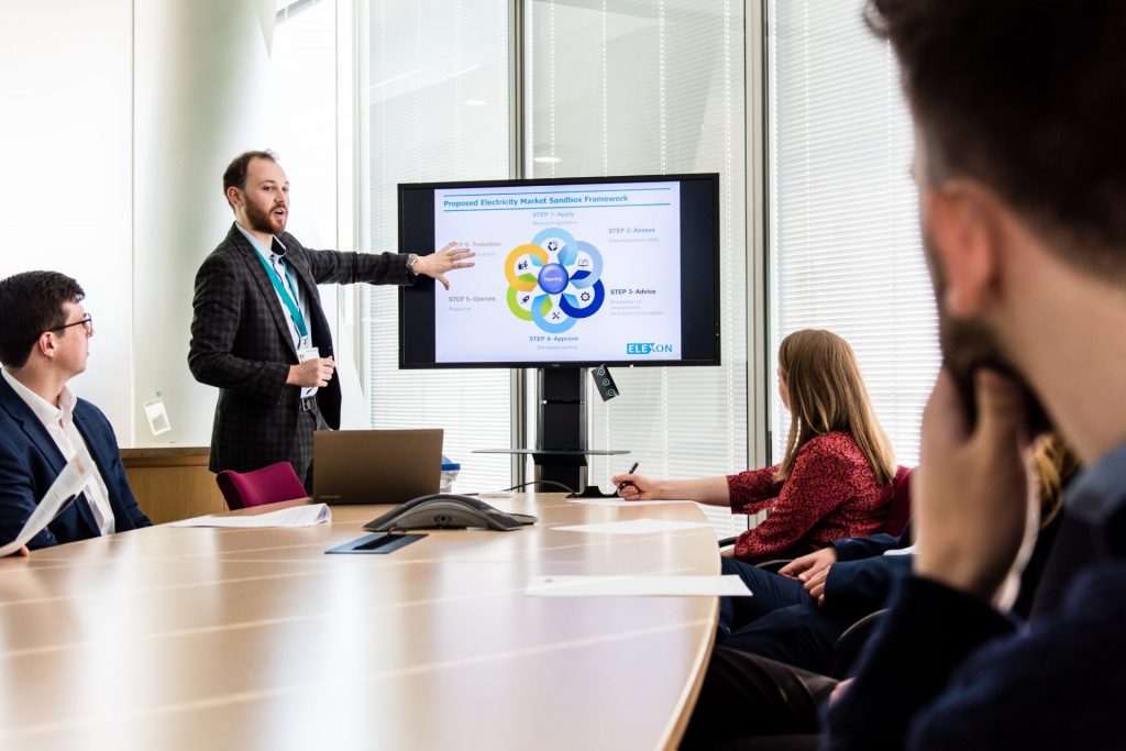 An Elexon meeting in the boardroom